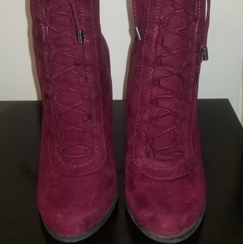 Maroon Carlos Santana Ankle Boots